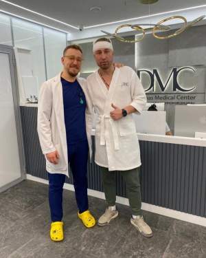 Пациент после пересадки бороды с доктором Иваном Павловичем Чесалиным