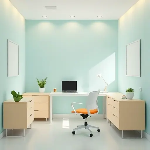 Легкая цветовая гамма для ускорения умственной деятельности в офисе
